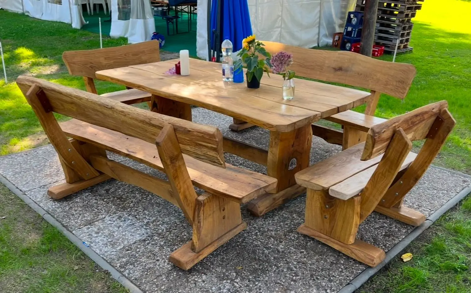 Zimmererarbeiten von Holz Biele